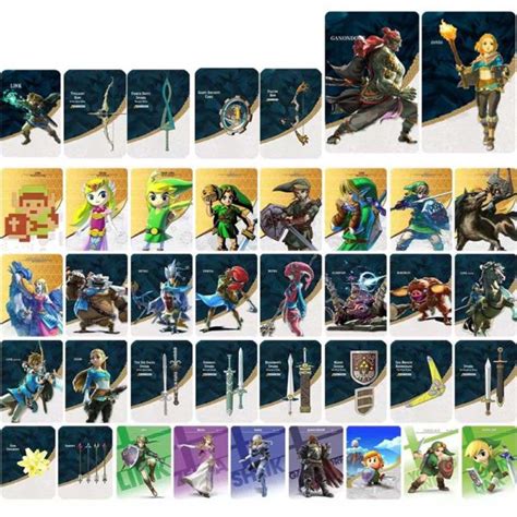 myshopify.com nfc cards zelda|40PCS Zelda Amiibo Cards BOTW TOTK Hyrule Warriors NFC .